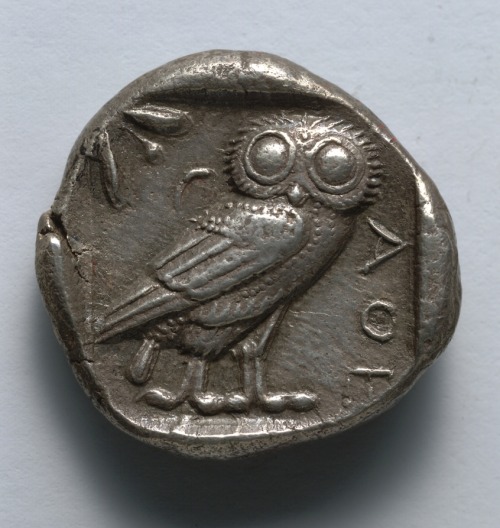 Stater: Owl (reverse), 514-407 BC, Cleveland Museum of Art: Greek and Roman ArtSize: Diameter: 2.3 c