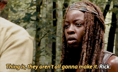 alwayssodramatic:  Michonne in Thank You“Have you ever had to kill people because
