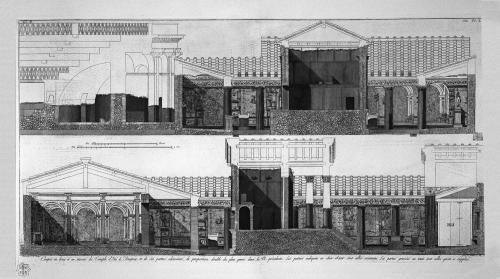 Isis Temple plan in Pompeii