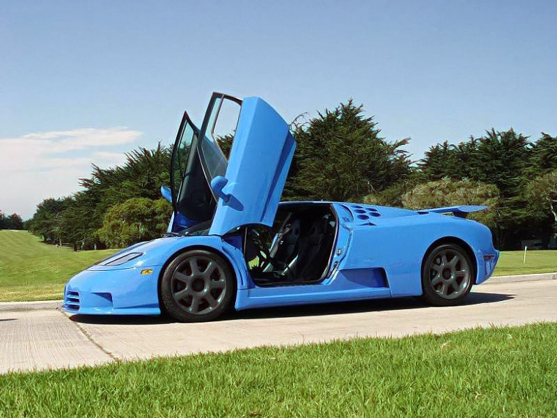 motoriginal:  Bugatti EB110SS reaching for the sky.