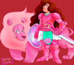 baixinha-br:  Stevonnie and Lion!