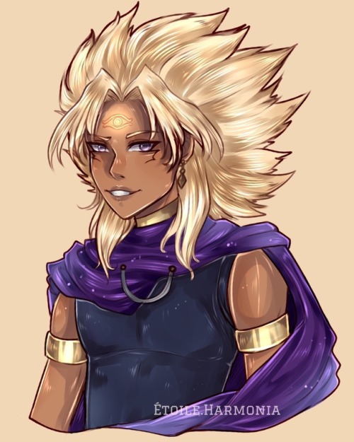 Colored sketch of Yami Marik :&gt;I drew him for a friend maybe as an excuse for taking her into hel