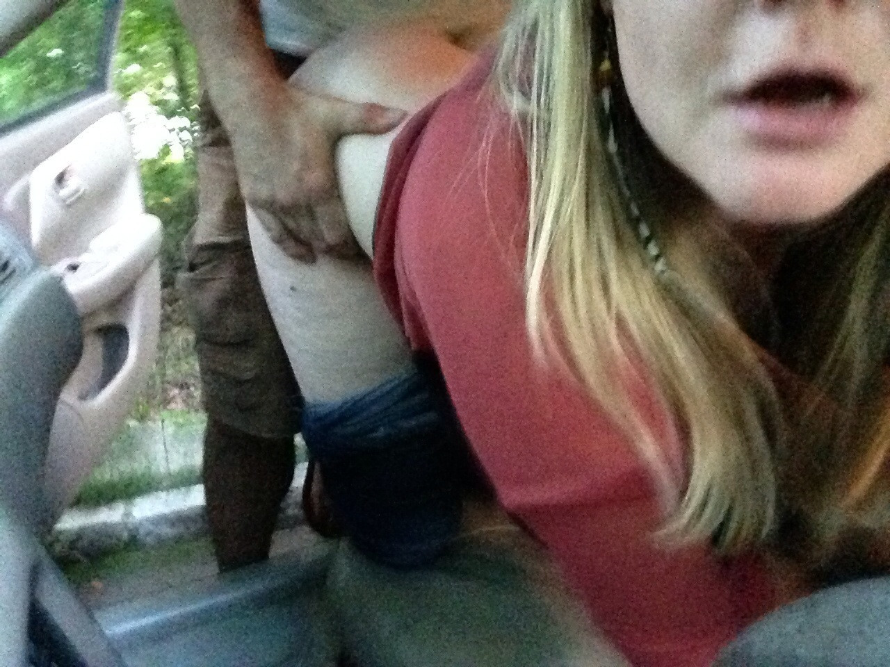 public-flash:  Just a quickie in the in-laws’ driveway