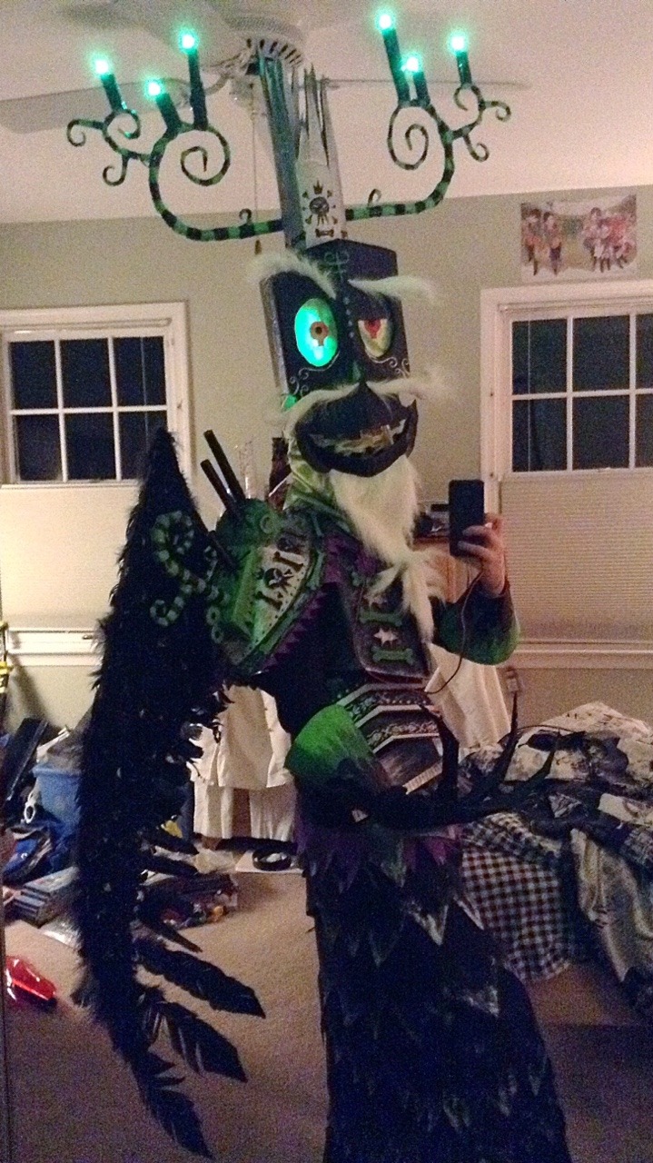 demonicdivagation:  well it’s about time i tried on the Xibalba cosplay.  i still