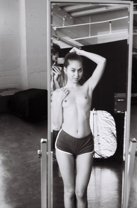 americanapparel:  Dov’s friend Riley wearing the Interlock Running Short. 