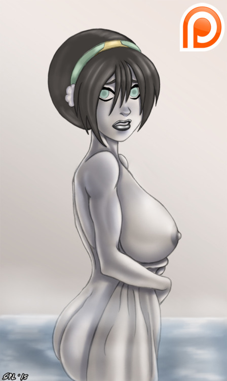 spacepiratelord:  Here’s another Patreon sketch. This time I’ve drawn the former Chief of Republic City’s police, and the greatest Earthbender ever, Toph Beifong! This supremely busty version of her is based on a design by the artist Morganagod.