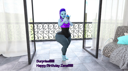 supertitoblog:  Heres a fun idea I had for Zana. I wasn’t sure what to do for her birthday so I thought….why not make her boobs a bit bigger and adjustment to her overall body. Her birthday was on the 8th…..but since I missed it I decided to make