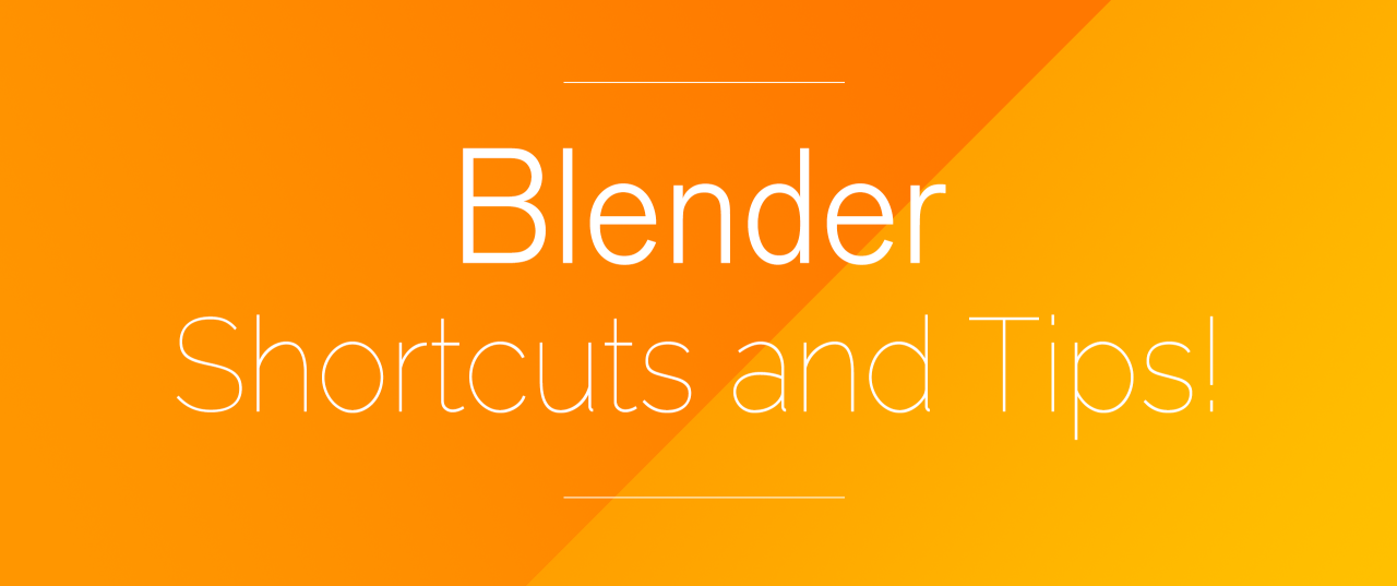 Crafty — Blender shortcuts