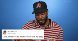 eerythingisshaka:Luke James Reads Thirst Tweets!