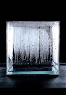 pandamandium:  Condensation Cube_ Hans Haacke    