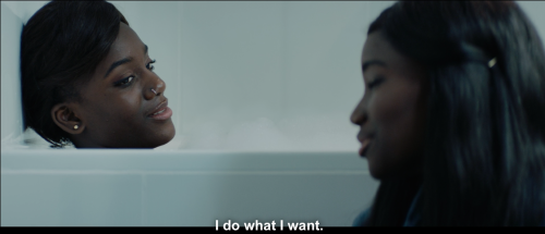 luvyourselfsomeesteem: sadesmoothoperator:  girlhood (2014)  Seeing a darkskin black girl empower another dark skin black girl to stand up for herself did something to me. This is scene is powerful. 