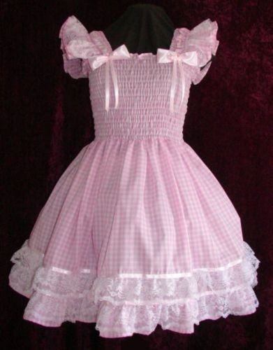 I would love to dress up one of my ABDL sissies in this!