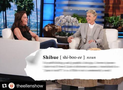 Photo by @theellenshow &ldquo;Do you know what a Shibue is? Neither did I until I talked to Maur