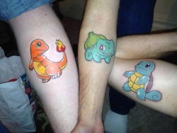 pokemon-fans:My friends and I got tattoos