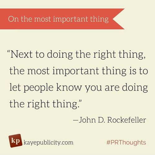 What&rsquo;s the most important thing for you to do? What&rsquo;s the next? ;) #prthoughts #