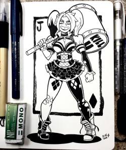 Mikeluckas:  Inktober Day 2! The Maid I Drew Yesterday Reminded Me Of Harley Quinn’s