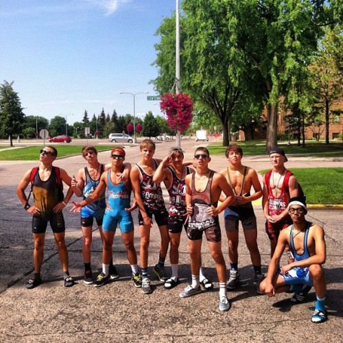 amateur-wrestling:Out here coolin and foolin #bulging #McyDrun @_betterthantharest @martymargolis @s