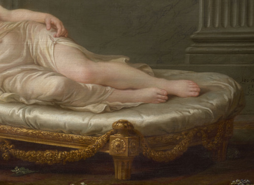simena:Joseph-Marie VIEN - Greek Girl Asleep (detail)