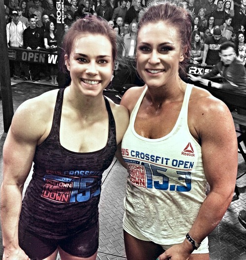 onlyfitgirls:  Julie Foucher & Lauren Brooks post 15.3 workout 