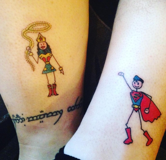 Hell Yeah Superman-n-Wonder Woman • Superman/Wonder Woman Wedding Tattoos...