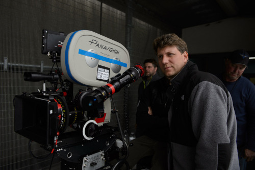pickledelephant:  Jeff Nichols while filming Midnight Special (2016)