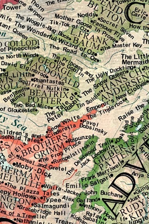 everything4writers:  A 17-Year-Old Artist Created This Incredible Map Of LiteratureVia Buzzfeed