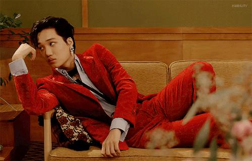 Jongin in red ✧ ELLE Korea Fashion Film.