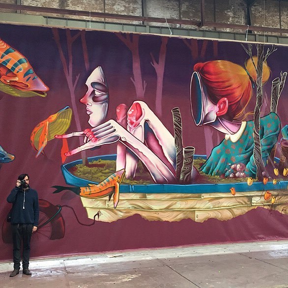 streetartglobal:  Awesome work by @malakkai in Spain. [http://globalstreetart.com/isaac-malakkai]