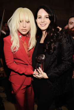 ladyxgaga:  December 11th, 2015: Gaga and Lana Del Rey at the Billboard’s 10th Annual Women In Music Celebration in New York City