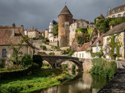 Semur-en-Auxois, Bourgogne, France by Bob Radlinski