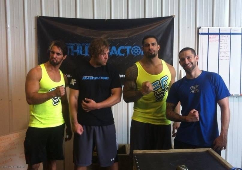 tina619:  Seth’s arm in the first one..unf The way Dean is staring at Roman’s