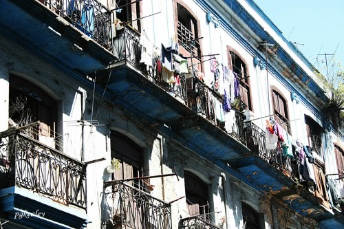 An apartment building in need of repair in Old Havana. pgkealey