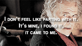 queenlegolas:It is precious to me. // It is a fierce and jealous love. 