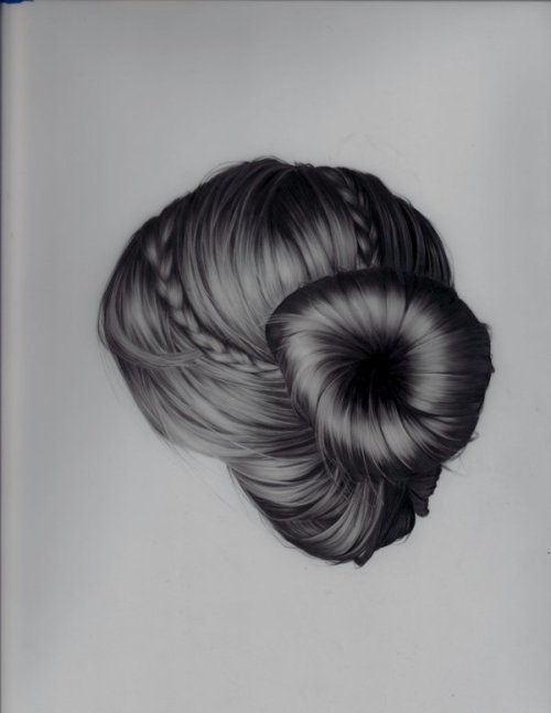 XXX love-stoned:  Hyper Realistic Hair Drawings photo