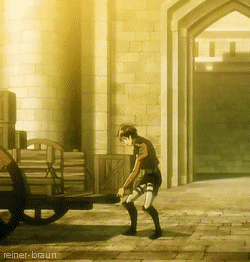 reiner&ndash;braun:  Mikasa can easily lift 3 boxes, while Eren.. 