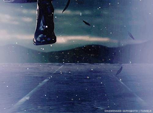 onewinged-sephiroth:RANDOM SEPHIROTH GIFS ?/? Source: onewinged-sephirothTouching down as lightly as