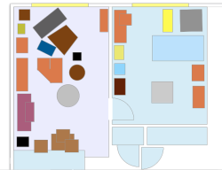 how 2 move to apartment u have never seen? measure all ur furniture then create a to-scale diagram why yes it all fits