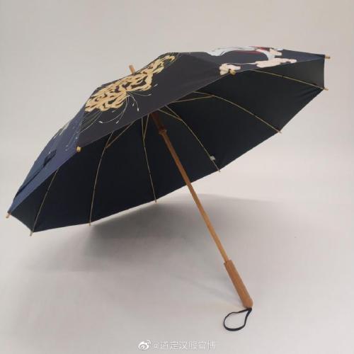 fuckyeahchinesefashion:chinese divine beast  jiu-wei-hu 九尾狐（nine tail fox）umbrella