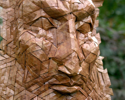 itscolossal: New Tessellated Origami Masks by Joel Cooper