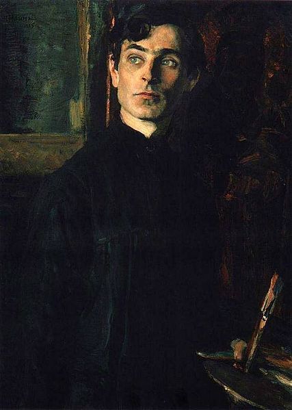 Mikhail Nesterov - Portrait of Pavel Korin, 1925.