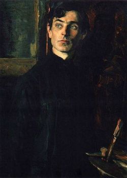 Mikhail Nesterov - Portrait of Pavel Korin, 1925.