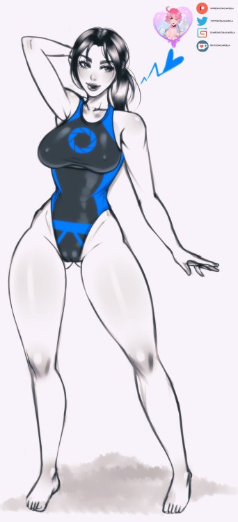   Chell from Portal 2 for CatWaveWinner of my Discord Sketch giveaway. I’m hosting another giveaway soon so make sure you join my Discord! High-res + no watermark + alt swimsuit + ripped cloths + nude up in Patreon