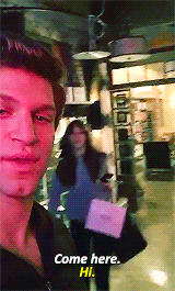 keeganallennews:Keegan and Troian on set while filming PLL 7x04