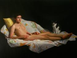 grundoonmgnx: T.M. Davey, Boy with Cat