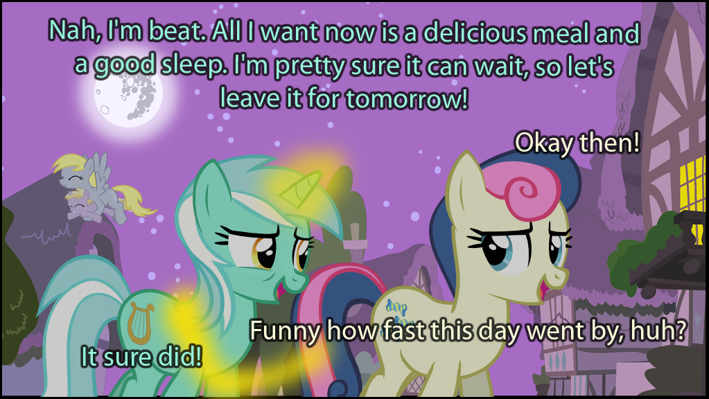 heartstringscomic:  Disclaimer: Ditzy/Derpy is feeling completely fine here, so Dinky
