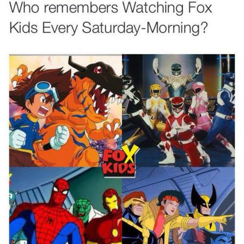 blackphoenix1977:  imthewritersway:  Ahh, I had to switch between Fox Kids and WB depending on what show was on.   I miss Saturday morning cartoons. Nowadays, they just show news and nature shows