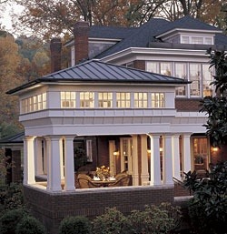 sweetestesthome:  Capping a porch with a