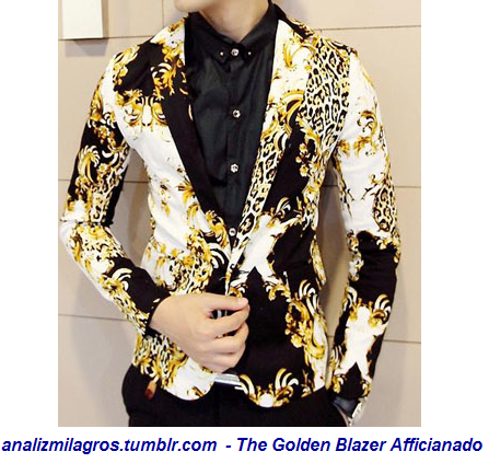 gold blazer men