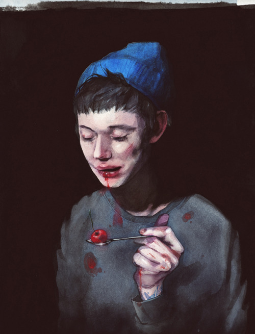 var8:Self-Portrait with a Cherry, Dima Rebus (2012)