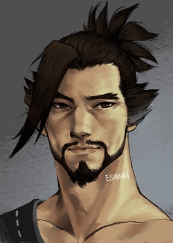 esaariart: 2 yrs later another happy hanzo